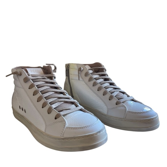 P448 Women's Sneakers in White and Tan - Picture 2 of 12